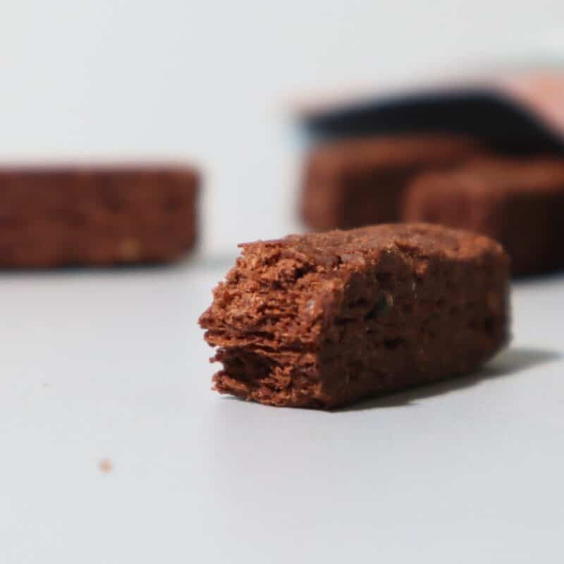 テンペバー（チョコ味）クローズアップ