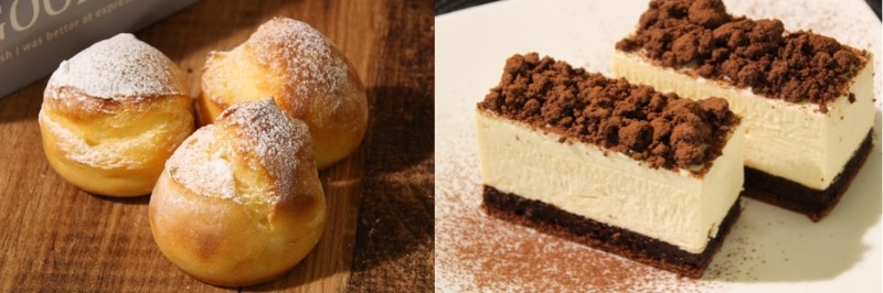 ヴィーガンバターを使ったヴィーガンシュークリームとプラントベースティラミス