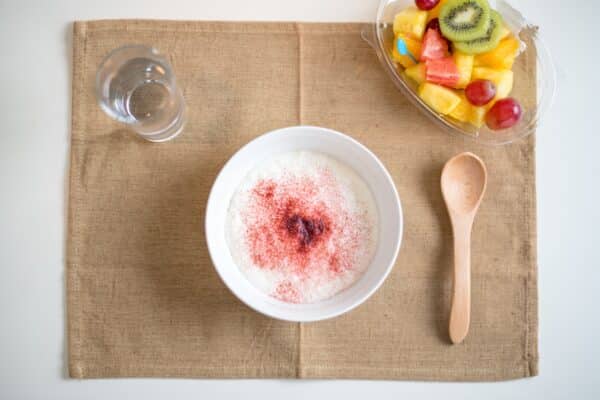 「飲む粉野菜」入りの豆乳ヨーグルト